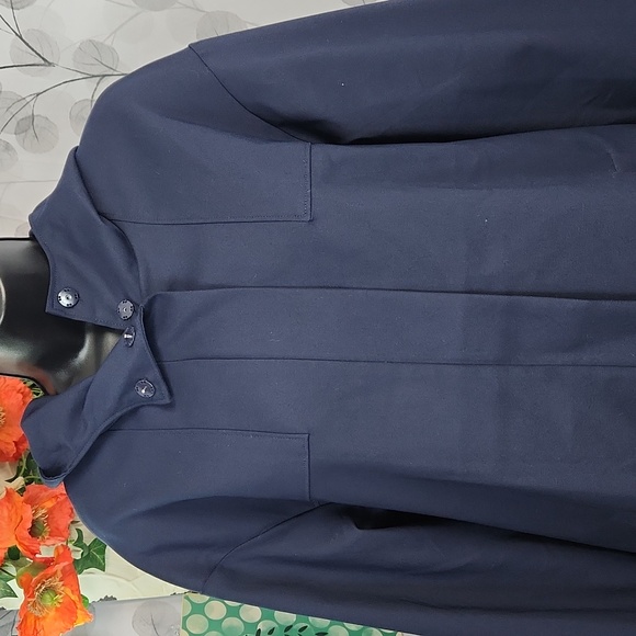 Chico’s Zenergy Hooded Windbreaker Utility Rain Jacket - 1 - Picture 3 of 11